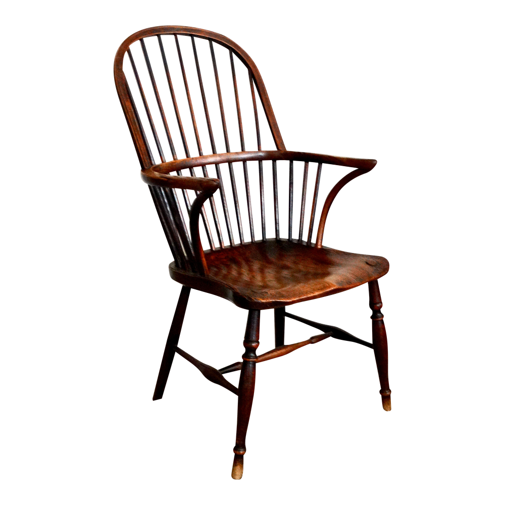 19th-Century English Sack-Back Windsor Chair — Faded Rose Antiques